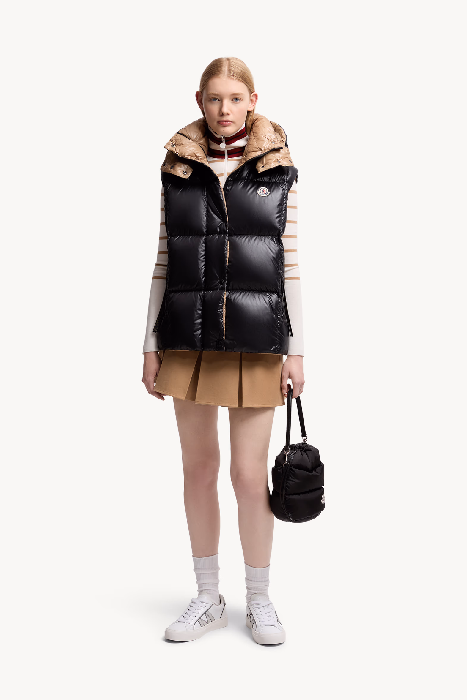Doudoune sans manches Luzule à capuche Femmes Noir Moncler 0